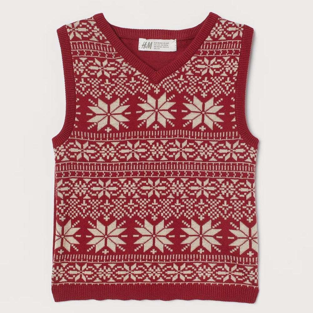 Organic Cotton V-neck Sweater Vest